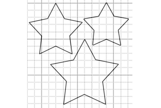 Schnittmuster Adventskalender Stern