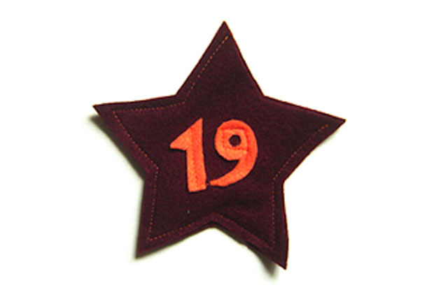 Adventskalender Stern nähen