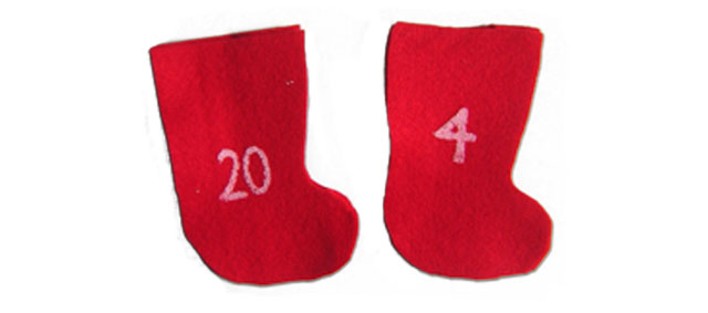 Nikolausstiefel Adventskalender