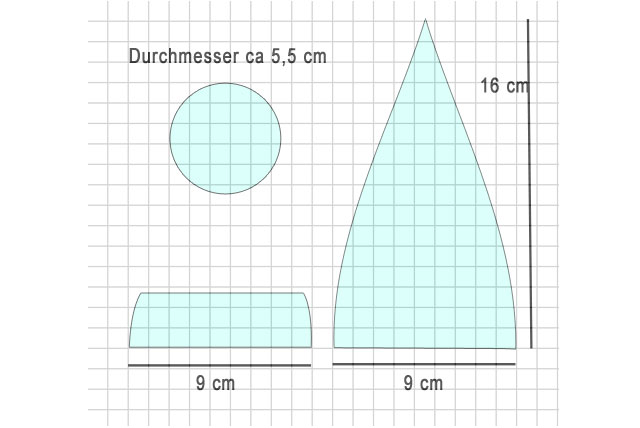 Schnittmuster Eierwärmer Nikolaushut