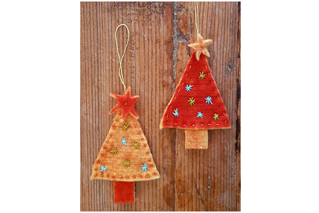 Türdekoration für Weihnachten nähen