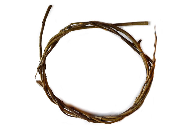Weidenkranz für Weihnachten