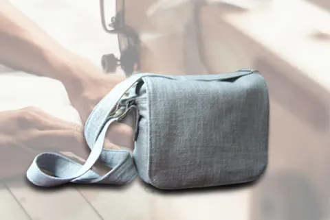 Schultertasche - Hanftasche