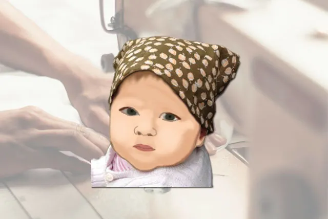 Kopftuch für Babys selber machen