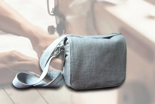 Schultertasche - Hanftasche