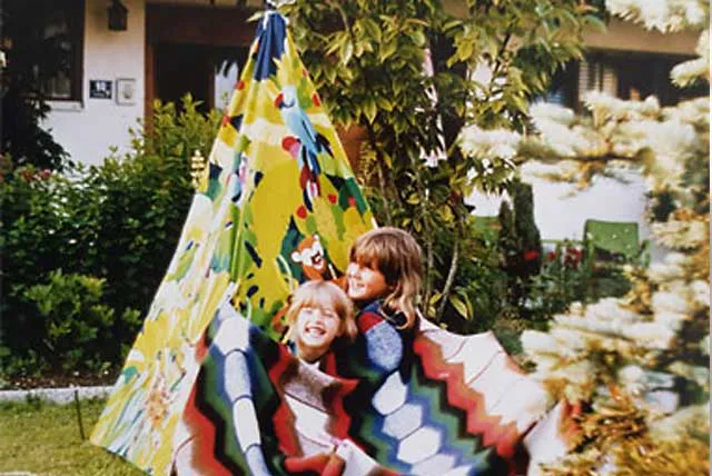 Outdoor-Tipi für Kinder bauen